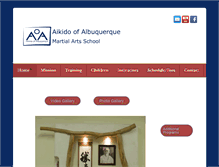 Tablet Screenshot of aikidoofabq.com
